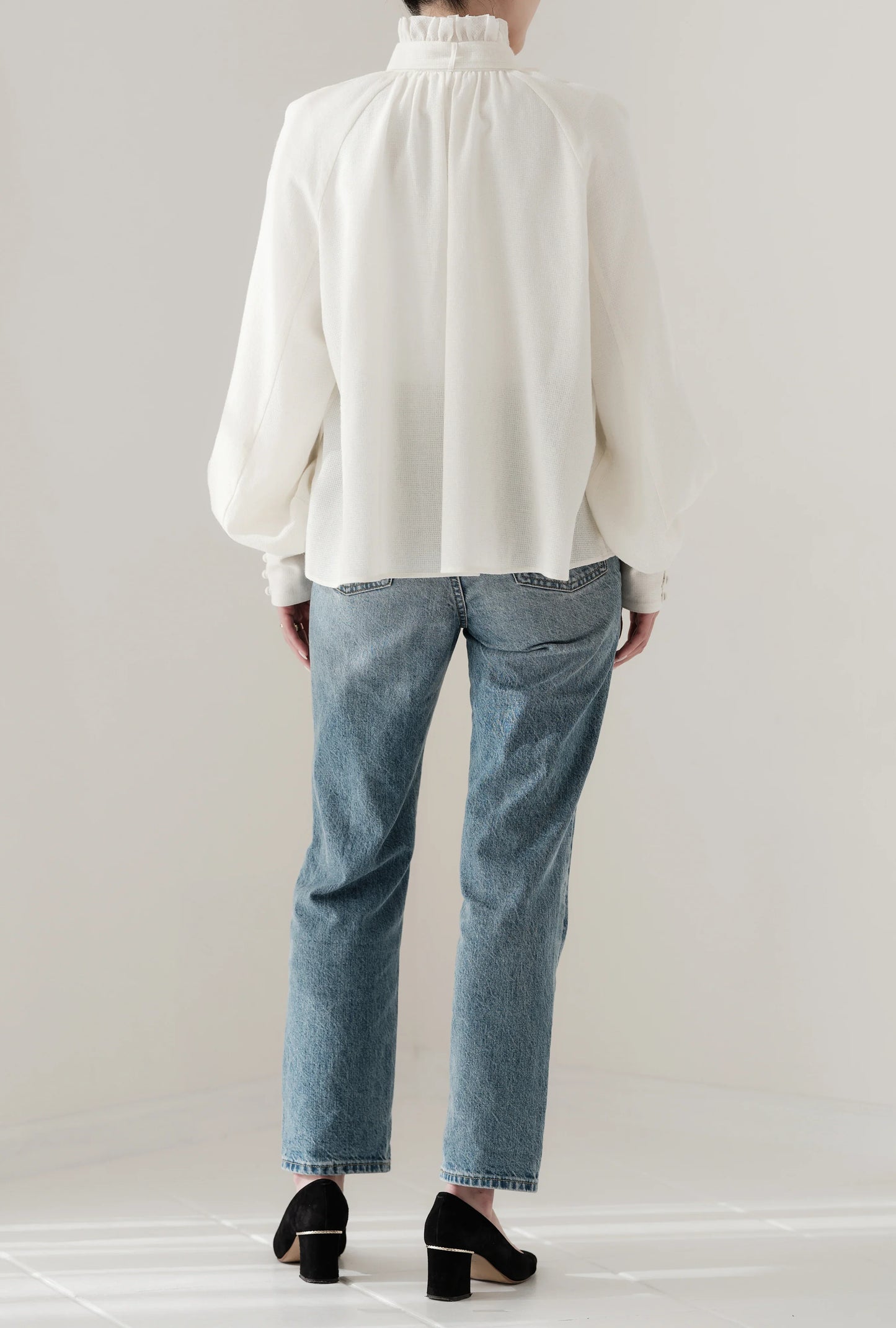 Blouse à volants et nœud papillon "Lilly" - aLORS online store
