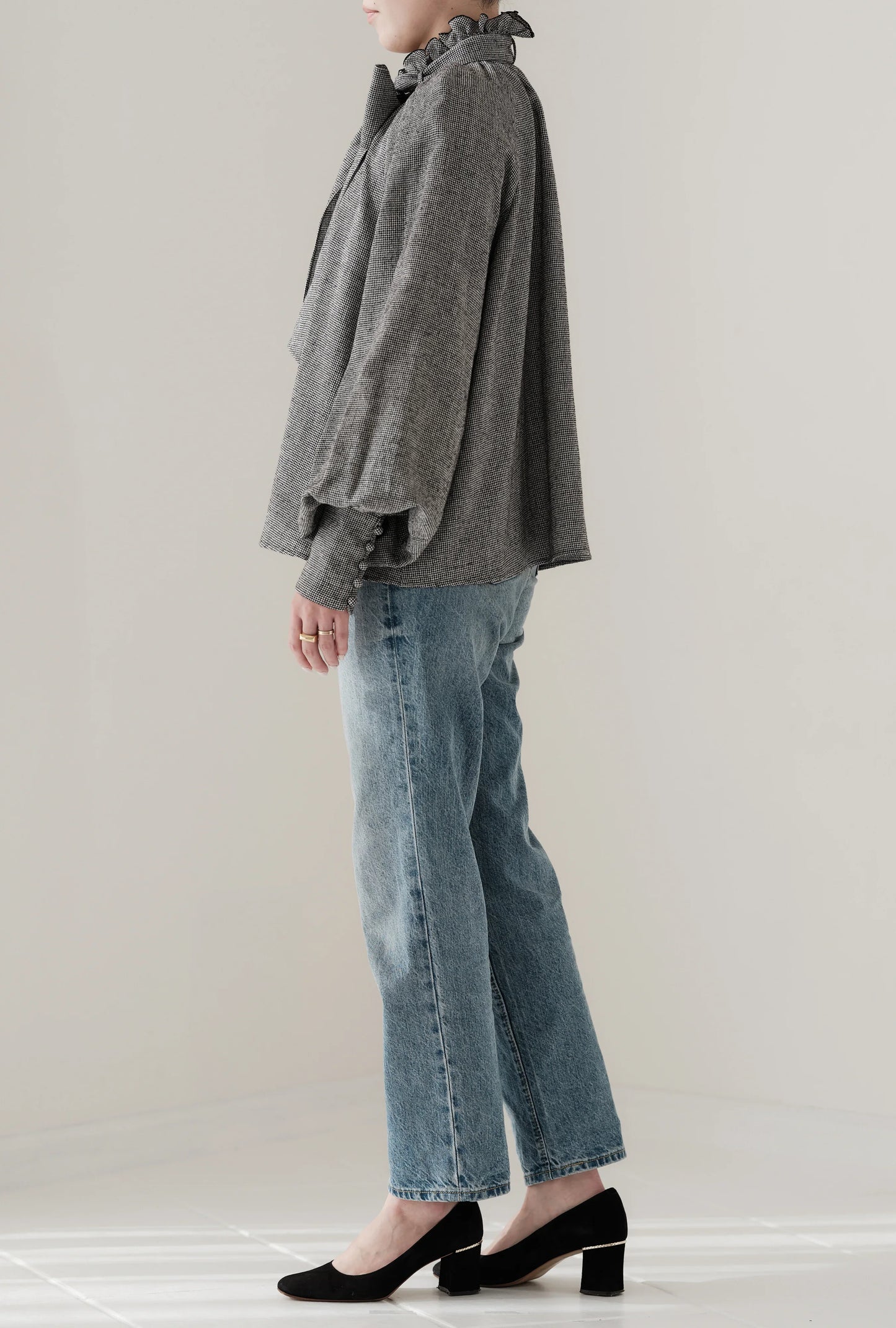 Blouse à volants et nœud papillon "Lilly" - aLORS online store