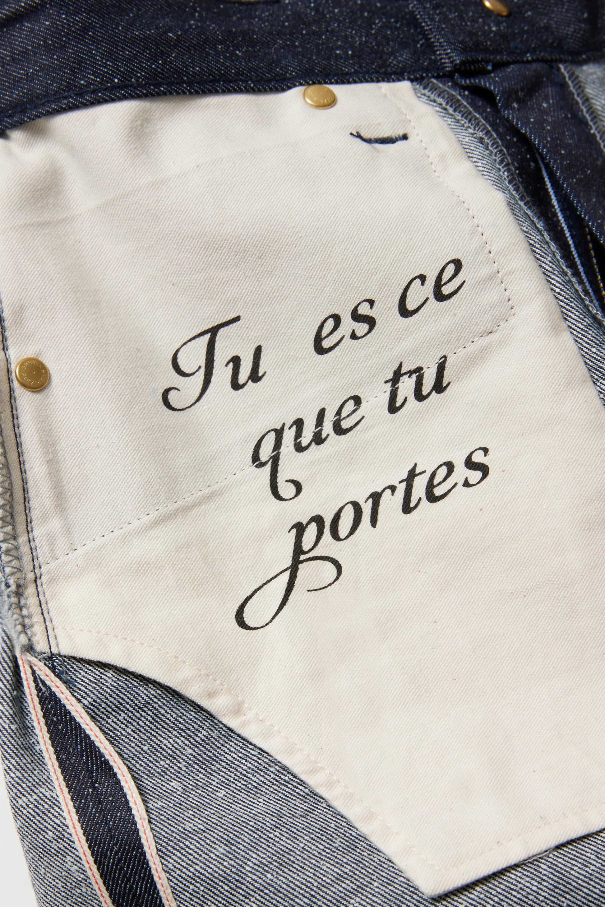 【Jean a】Indigo sucre glace  - aLORS online store