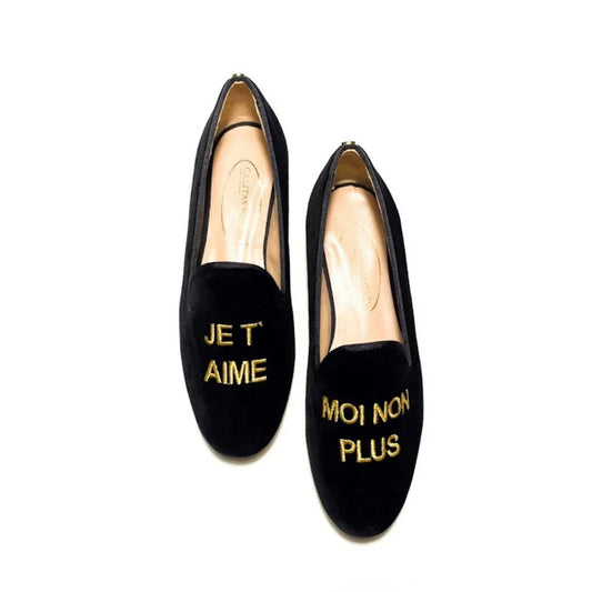 LOAFERS BLACK VELVET, JE T'AIME MOI NON PLUS 受注販売 - aLORS online store