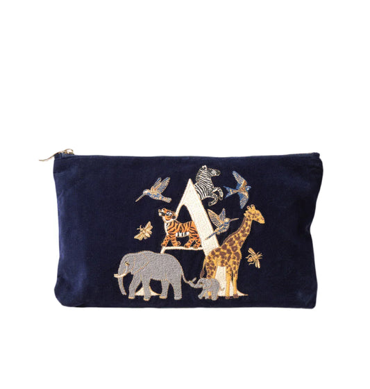 aLORS セレクト【Elizabeth Scarlett】Alphabet Navy Everyday Pouch - aLORS online store