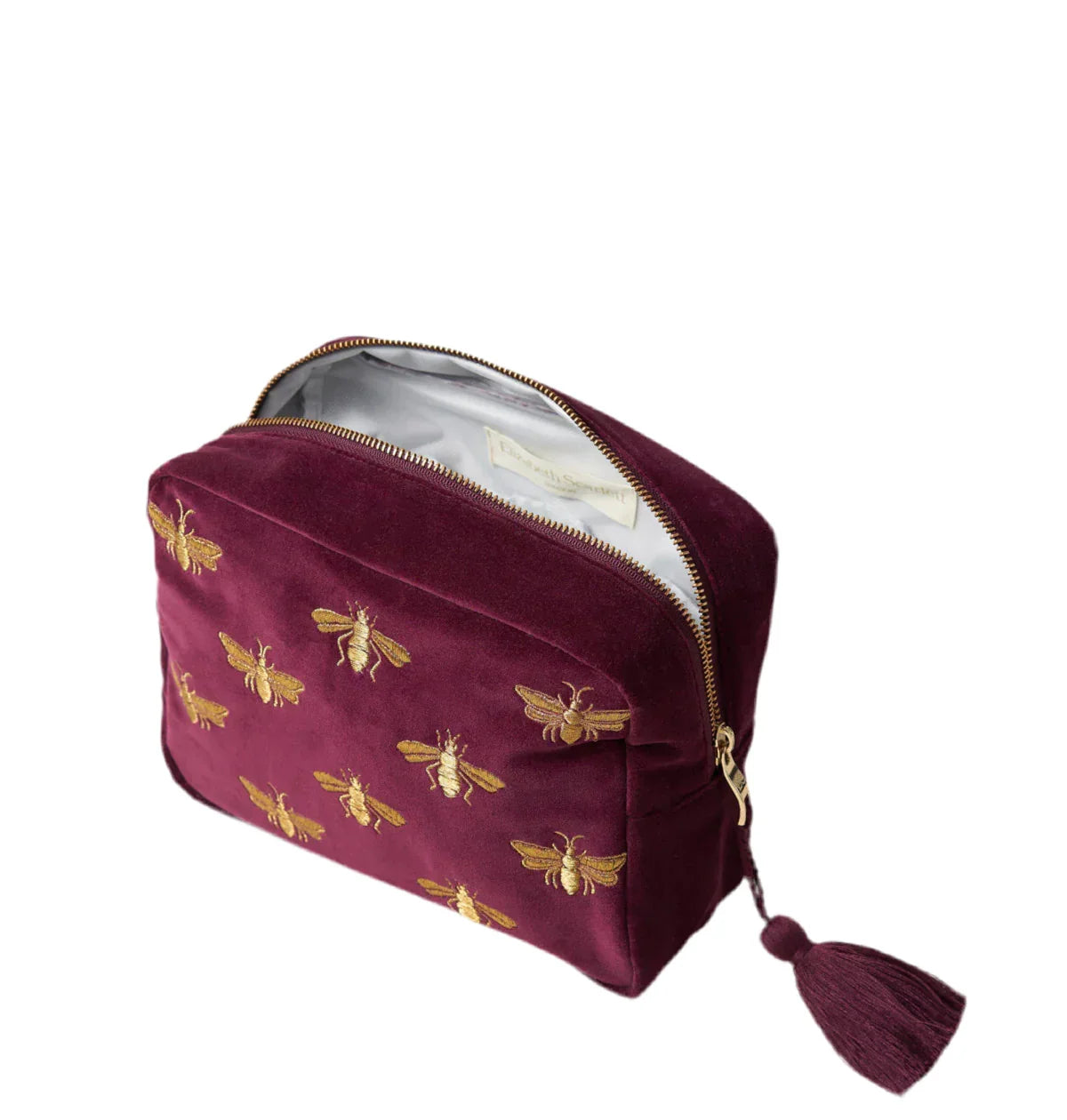 aLORS セレクト【Elizabeth Scarlett】Honey Bee Plum Velet Wash Bag - aLORS online store