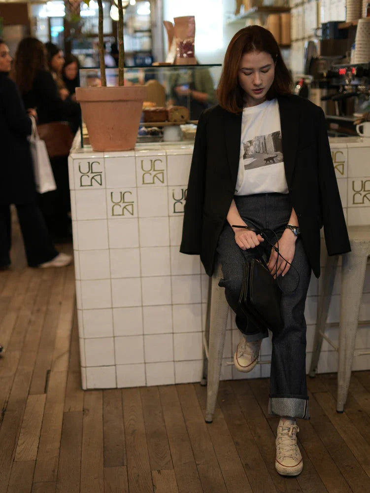 【Jean a】Indigo sucre glace  - aLORS online store