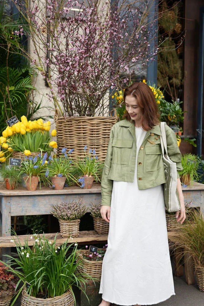 Veste avec broches【Déméter】feminine  - aLORS online store