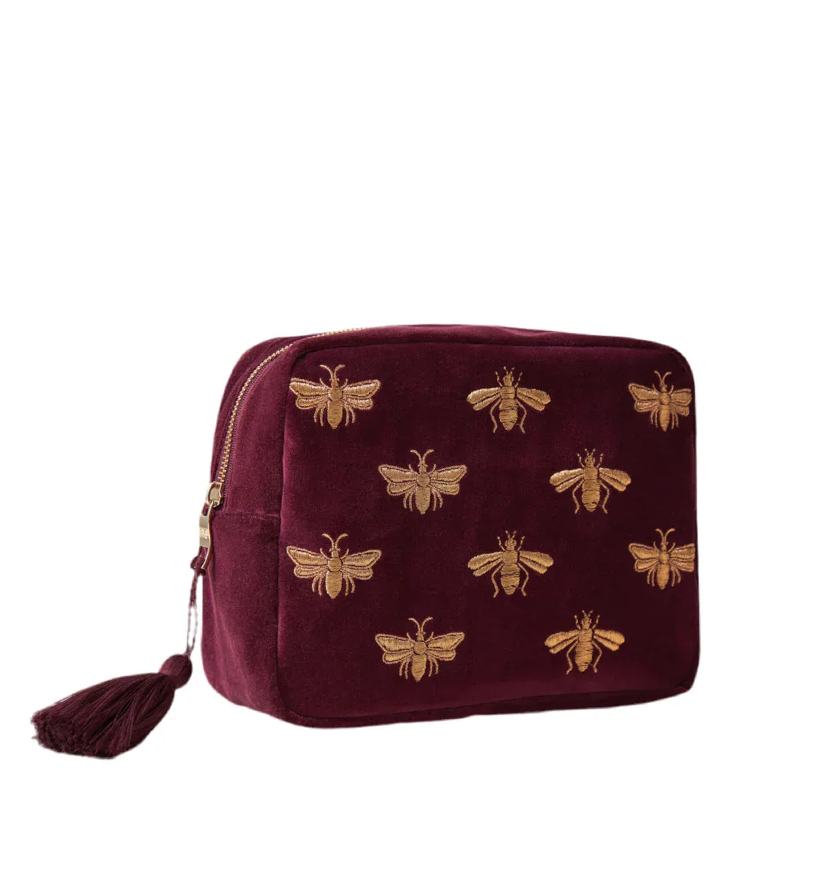 aLORS セレクト【Elizabeth Scarlett】Honey Bee Plum Velet Wash Bag - aLORS online store