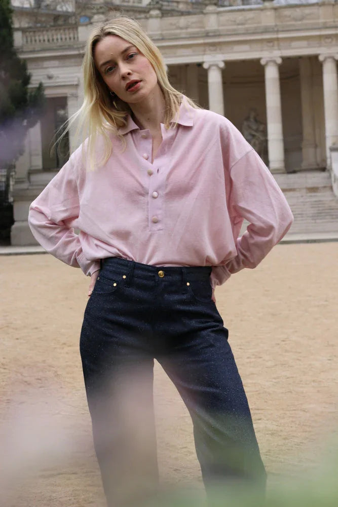 【Jean a】Indigo sucre glace  - aLORS online store