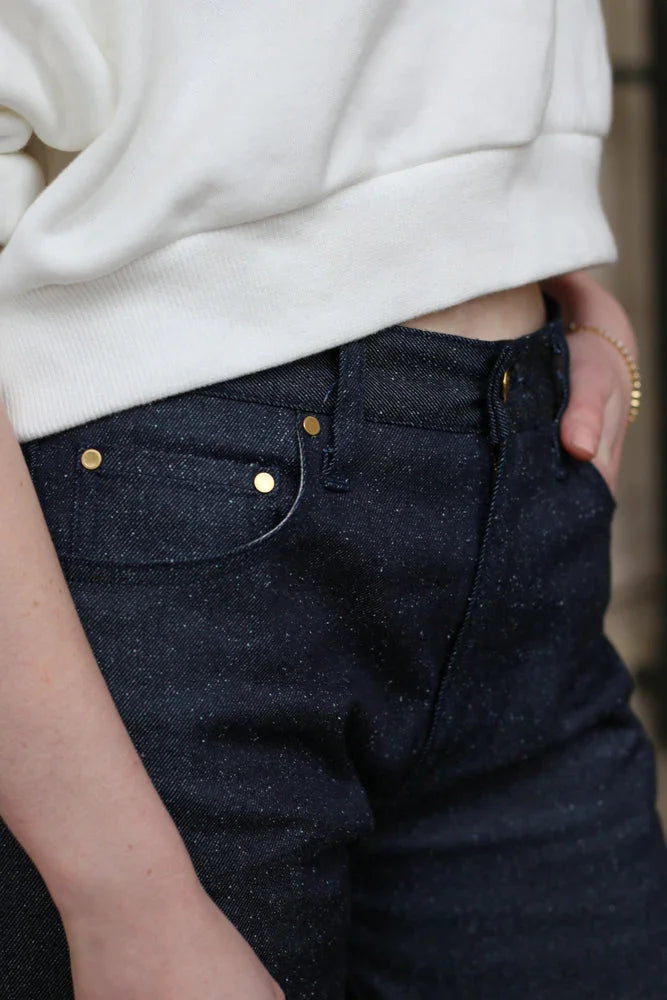 【Jean a】Indigo sucre glace  - aLORS online store