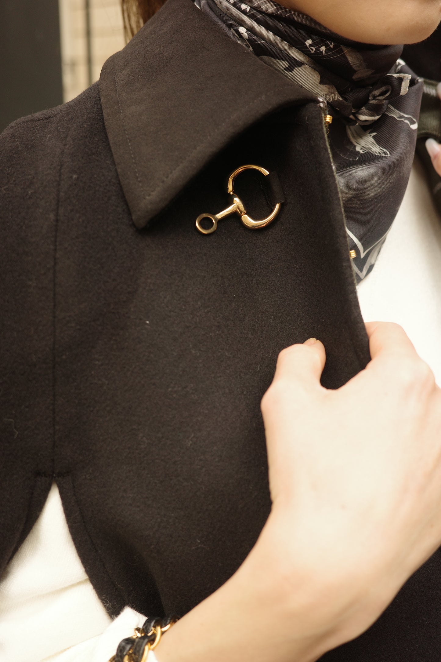 Cape à mors Calliope Noir ブラック x チェック