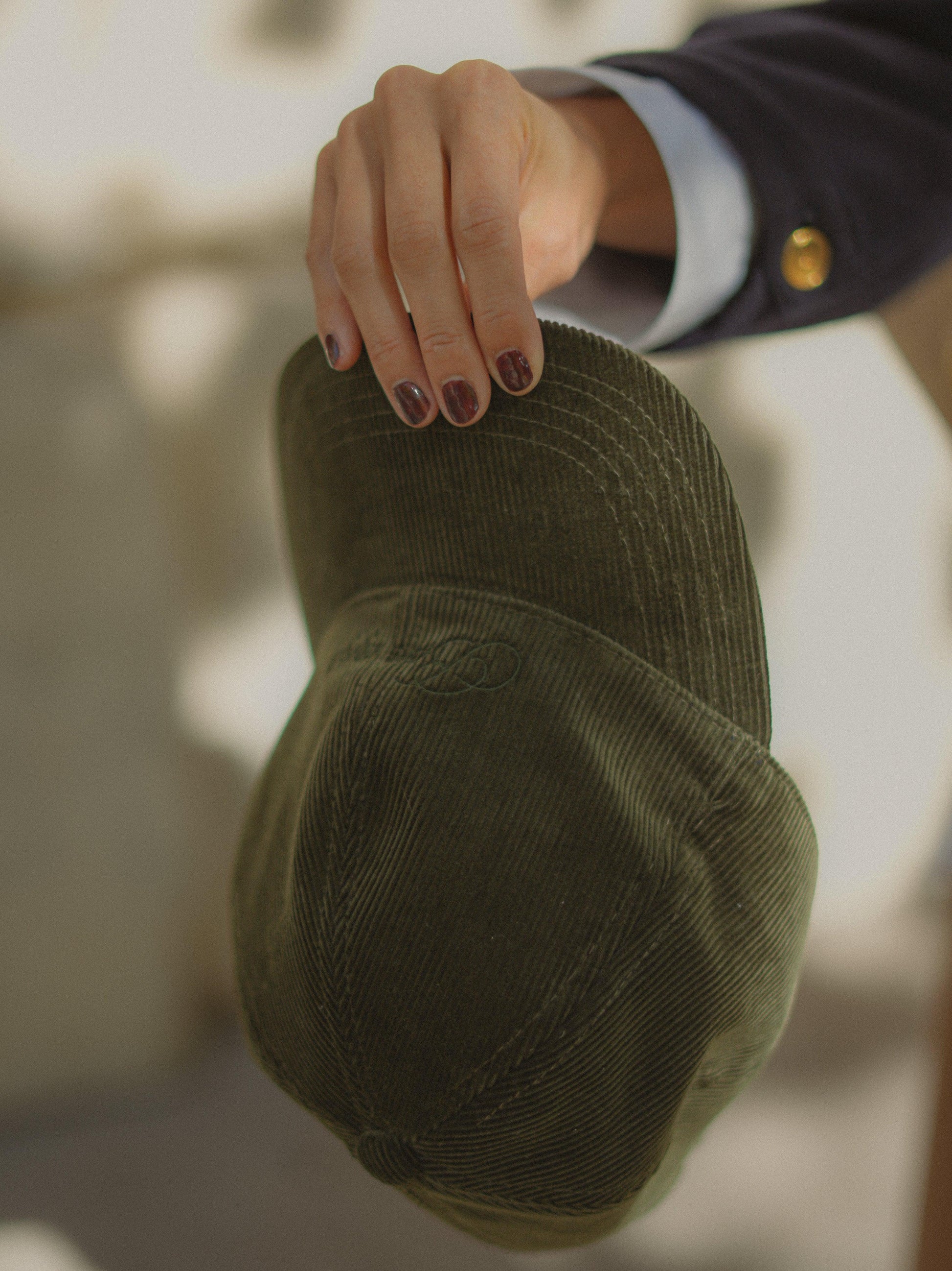 Casquette en velours côtelé Bon app' カーキ  - aLORS online store