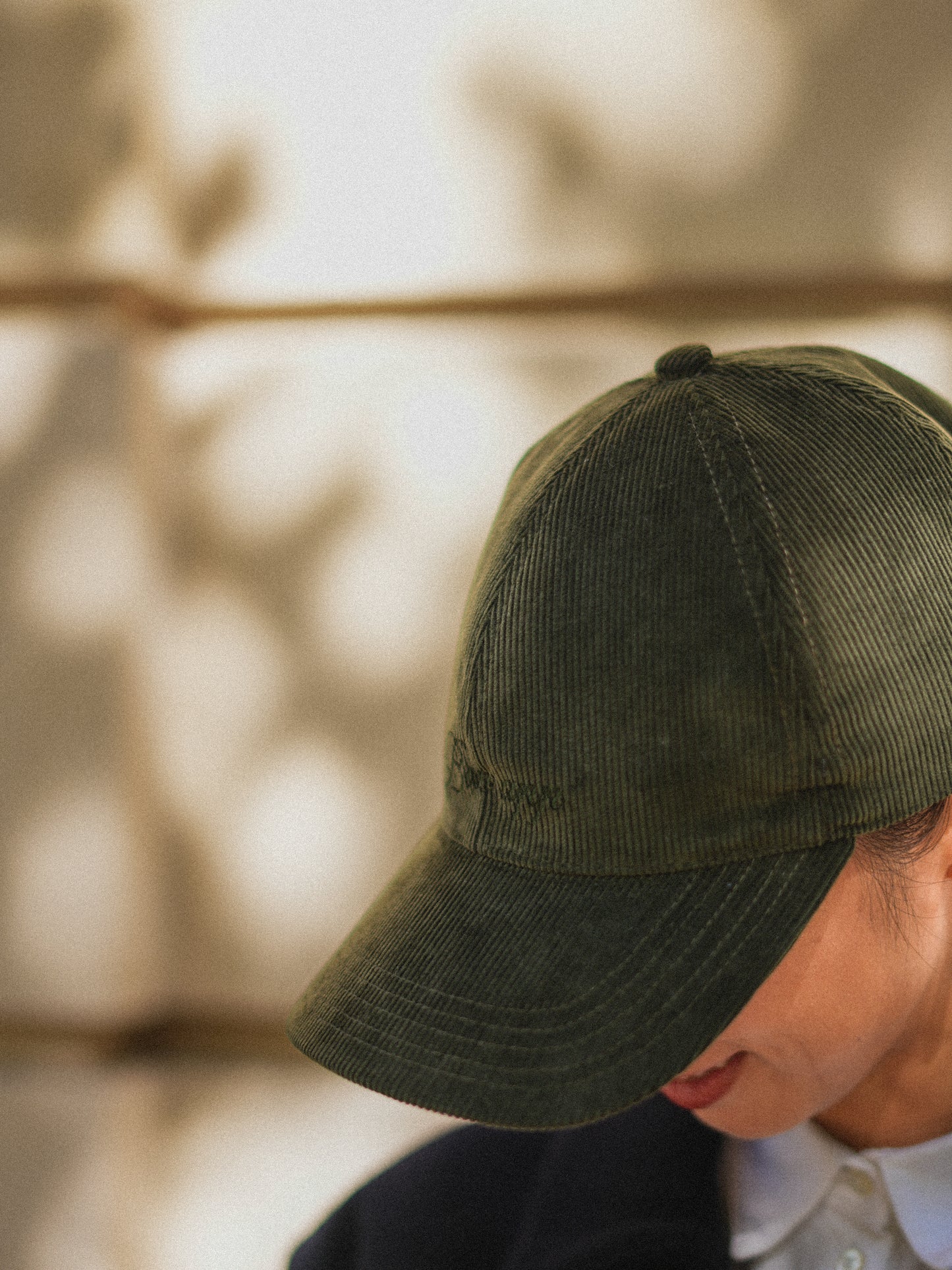 Casquette en velours côtelé Bon app' カーキ