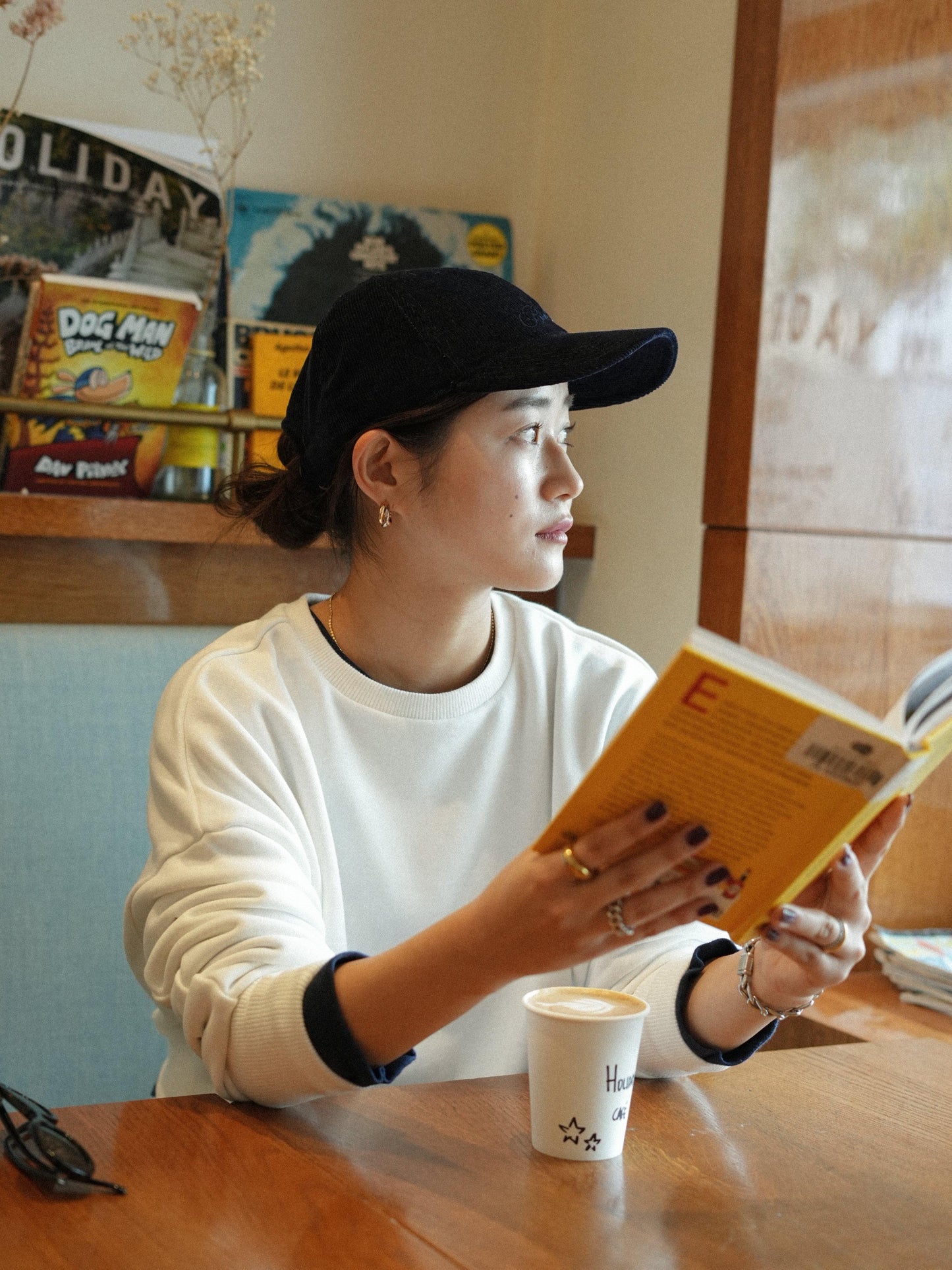 Casquette en velours côtelé Bon app' ダークネイビー - aLORS online store