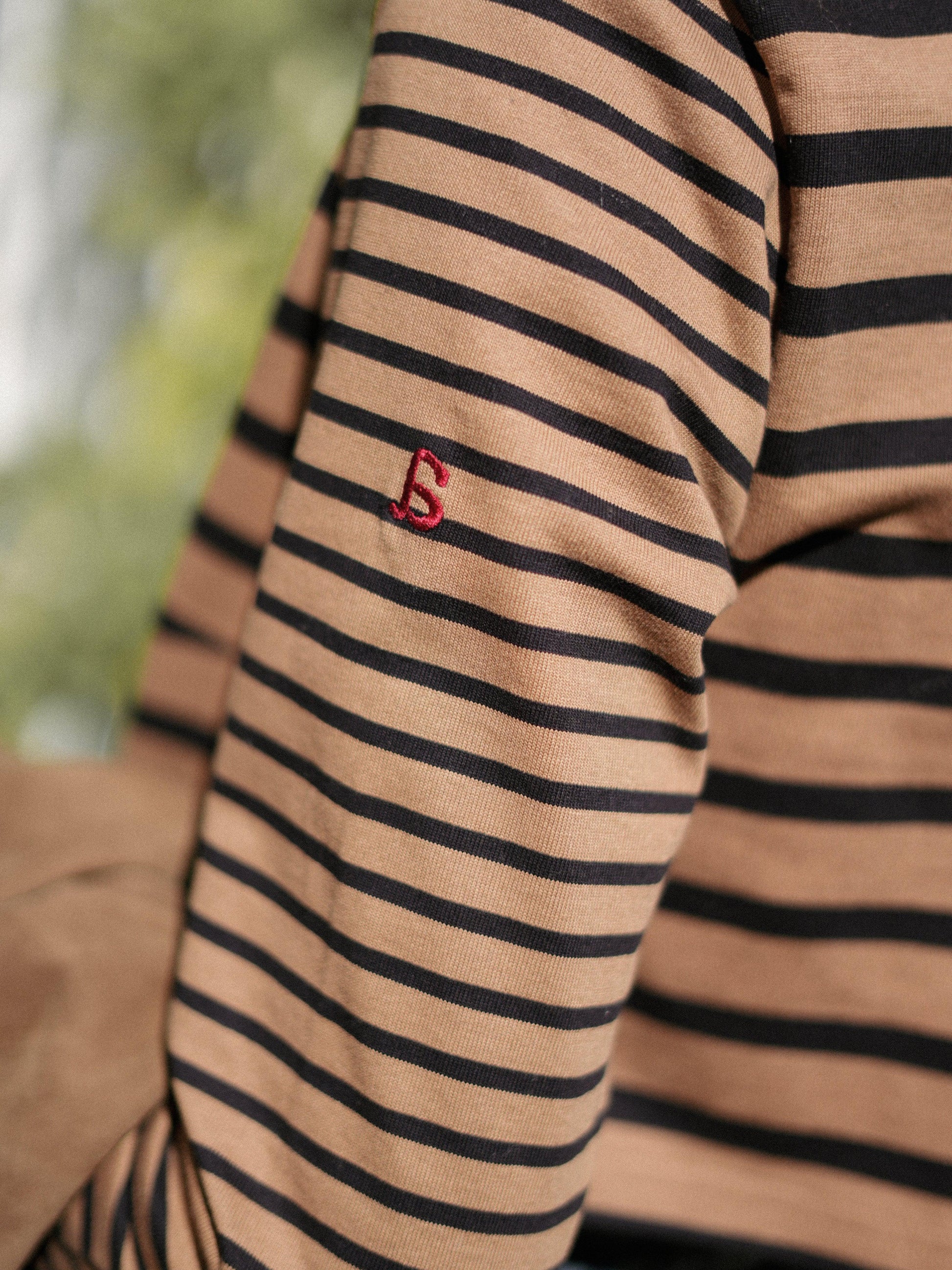 Haut marinière 【a】 ブラウン×ブラック  - aLORS online store