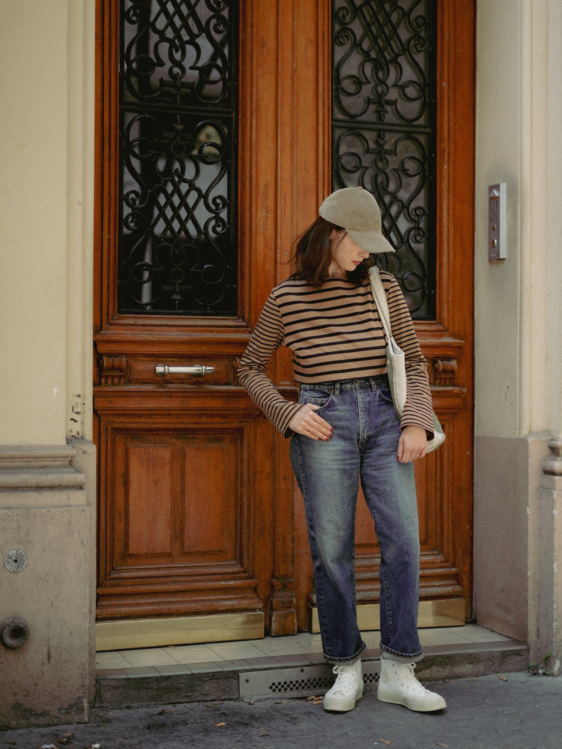 Casquette en velours côtelé Bon app' キャメル  - aLORS online store