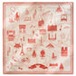 Foulard Ex-libris Paris x aLORS -une collaboration d’exception(オレンジx アイボリー) 140x140cm スカーフ