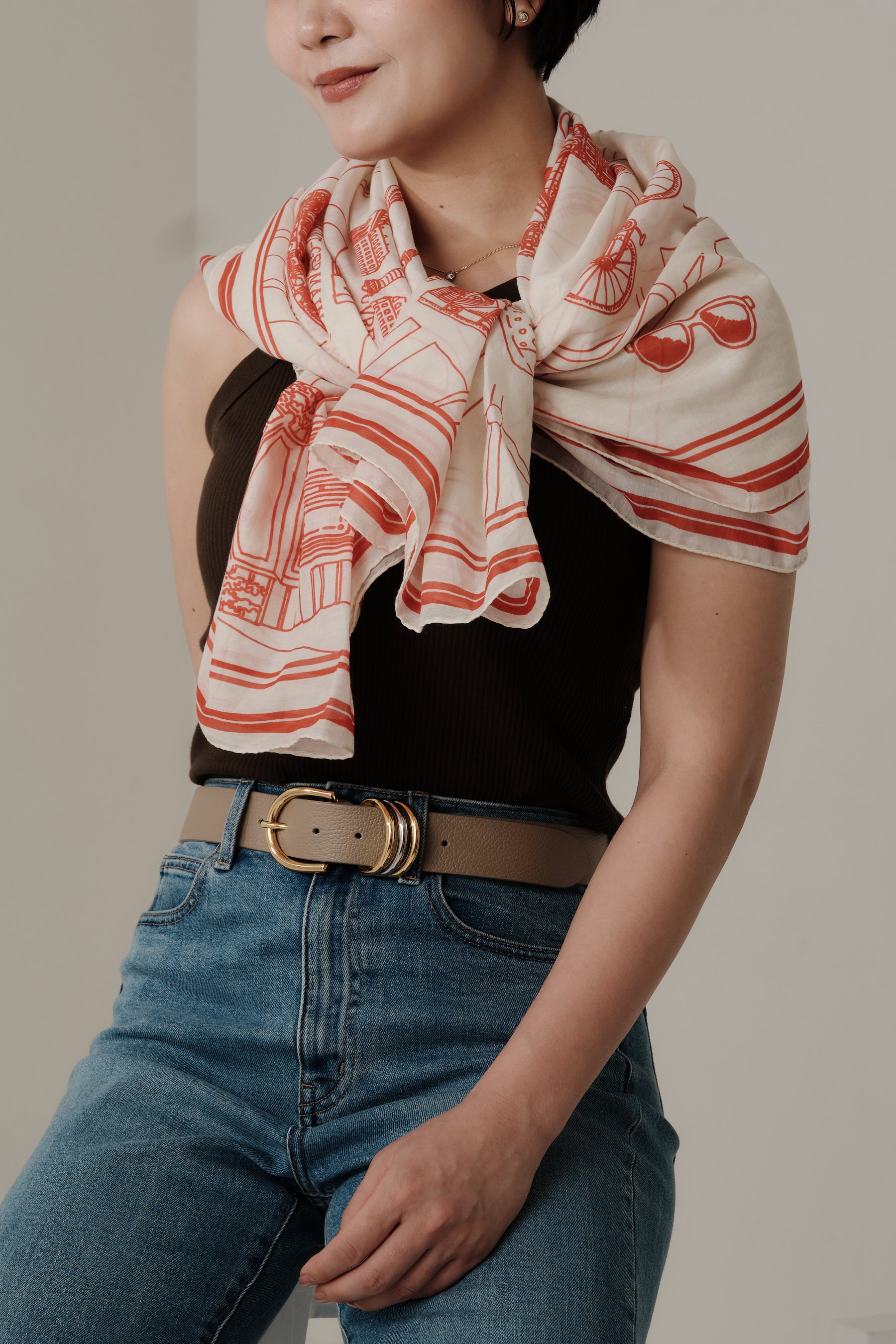 Foulard Ex-libris Paris x aLORS -une collaboration d'exception