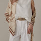 Foulard Ex-libris Paris x aLORS -une collaboration d'exception (ivory x burgundy) 140x140cm