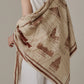 Foulard Ex-libris Paris x aLORS -une collaboration d'exception (ivory x burgundy) 140x140cm