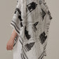 Foulard Ex-libris Paris x aLORS -une collaboration d’exception (ホワイトxブラック) 140x140cm　スカーフ