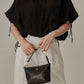 Aperitivo Linen Balloon Blouse Black ブラウス