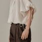 Aperitivo Linen Balloon Blouse White ブラウス