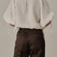 Aperitivo Linen Balloon Blouse White ブラウス