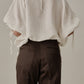Aperitivo Linen Balloon Blouse White ブラウス