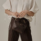 Aperitivo Linen Balloon Blouse White ブラウス