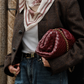 Foulard Ex-libris Paris x aLORS - An Exceptional Collaboration (Ivory x Bordeaux) 90x90cm Scarf