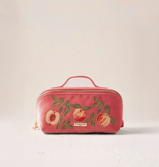 aLORS Select [Elizabeth Scarlett] Honey Bee Charcoal Velvet Open Flat Makeup Bag