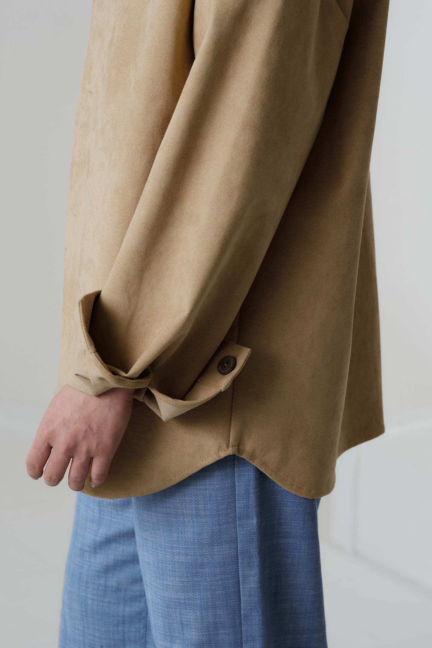 Veste en Alcantara Camel Caramel