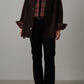 Veste en Alcantara Brun Équestre Chiron