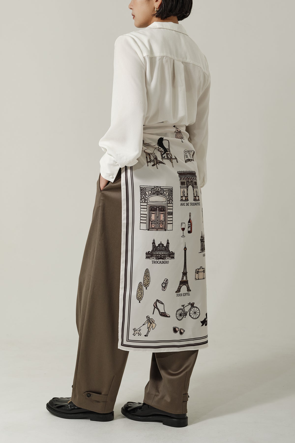 Foulard Ex-libris Paris x aLORS  - une collaboration d'exception  (Multicolore) 90x90cm
