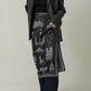 Foulard Ex-libris Paris x aLORS  - une collaboration d'exception  (Bleu marine foncé × Ivoire) 90x90cm