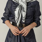 Foulard Ex-libris Paris x aLORS  - une collaboration d'exception (Blanc × Noir) 90x90cm