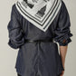 Foulard Ex-libris Paris x aLORS  - une collaboration d'exception (Blanc × Noir) 90x90cm