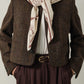 Foulard Ex-libris Paris x aLORS - An Exceptional Collaboration (Ivory x Bordeaux) 90x90cm Scarf