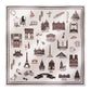 Foulard Ex-libris Paris x aLORS  - une collaboration d'exception  (Multicolore) 90x90cm