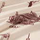 Foulard Ex-libris Paris x aLORS - An Exceptional Collaboration (Ivory x Bordeaux) 90x90cm Scarf