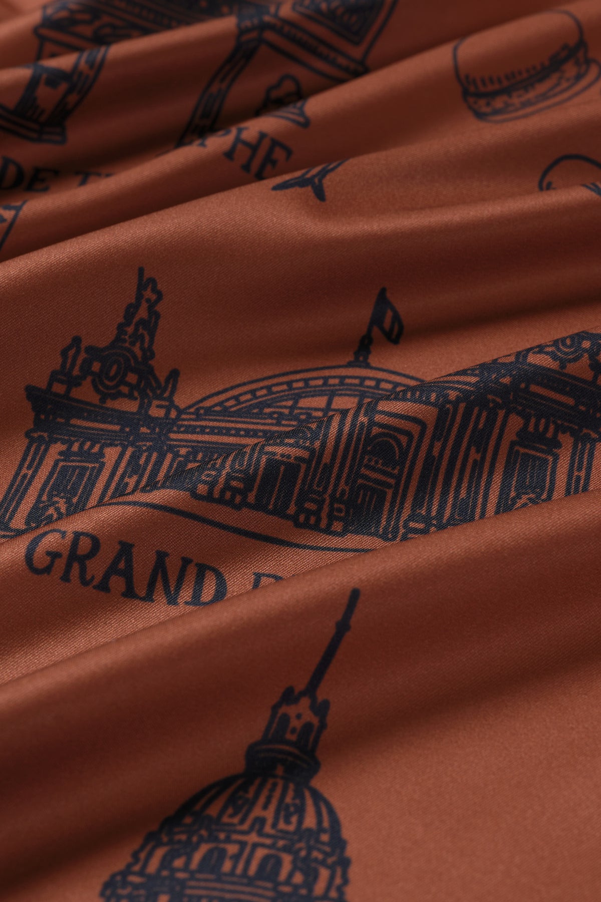 Foulard Ex-libris Paris x aLORS - An Exceptional Collaboration (Ivory x Bordeaux) 90x90cm Scarf