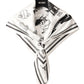 Foulard Ex-libris Paris x aLORS  - une collaboration d'exception (Blanc × Noir) 90x90cm