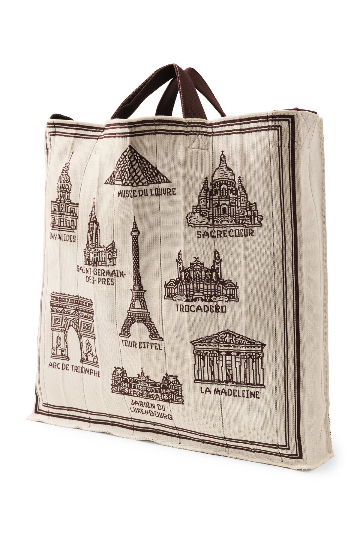 Sac en maille Ex-libris Paris x aLORS  - une collaboration d'exception (Brun foncé)