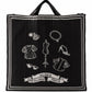 Foulard Ex-libris Paris x aLORS - An Exceptional Collaboration (Ivory x Bordeaux) 90x90cm Scarf