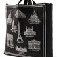 Foulard Ex-libris Paris x aLORS - An Exceptional Collaboration (Ivory x Bordeaux) 90x90cm Scarf
