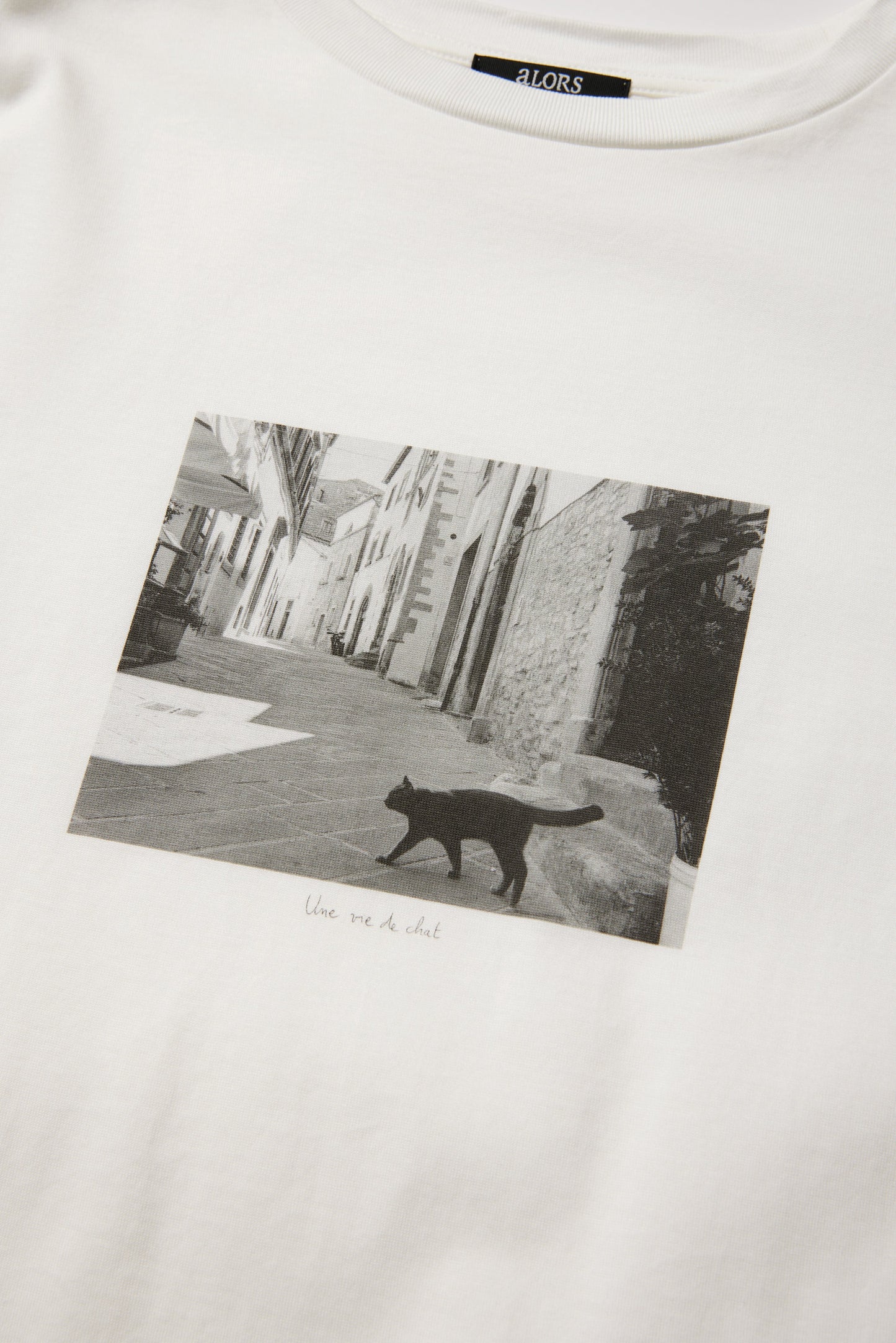 T-shirt à manches courtes【Une vie de chat】