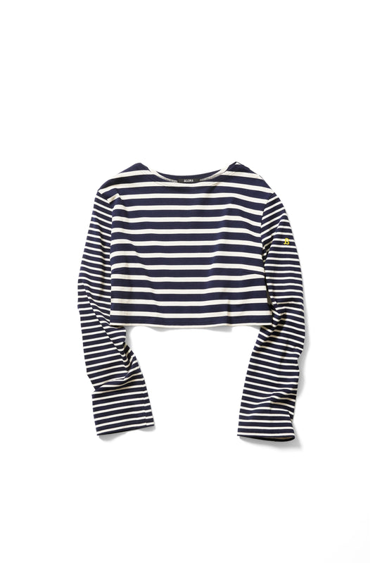 Haut marinière 【a】 ネイビー×アイボリー  - aLORS online store