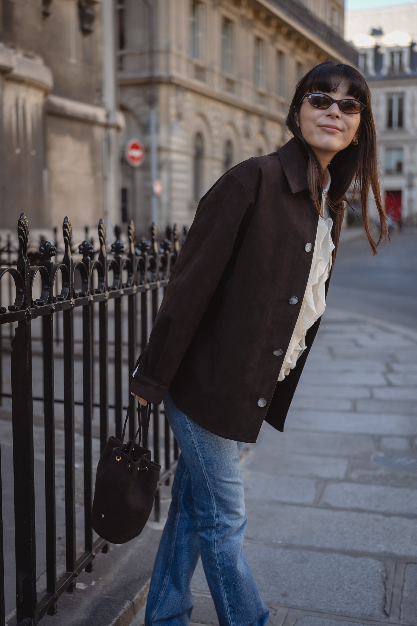 Sac Alcantara Brun