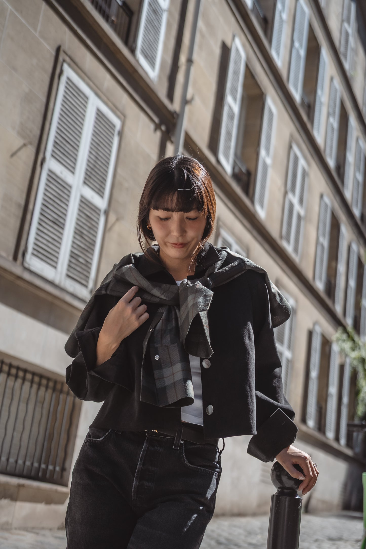 Blouson [GABI-Gabi-] Dark Charcoal Gray