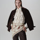 Veste en Alcantara Brun Équestre Chiron