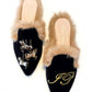 [Calitas World SHOES] Mules FUR BLACK VELVET, CAROUSEL AND Initials Reservation Sales scheduled to be released in late January