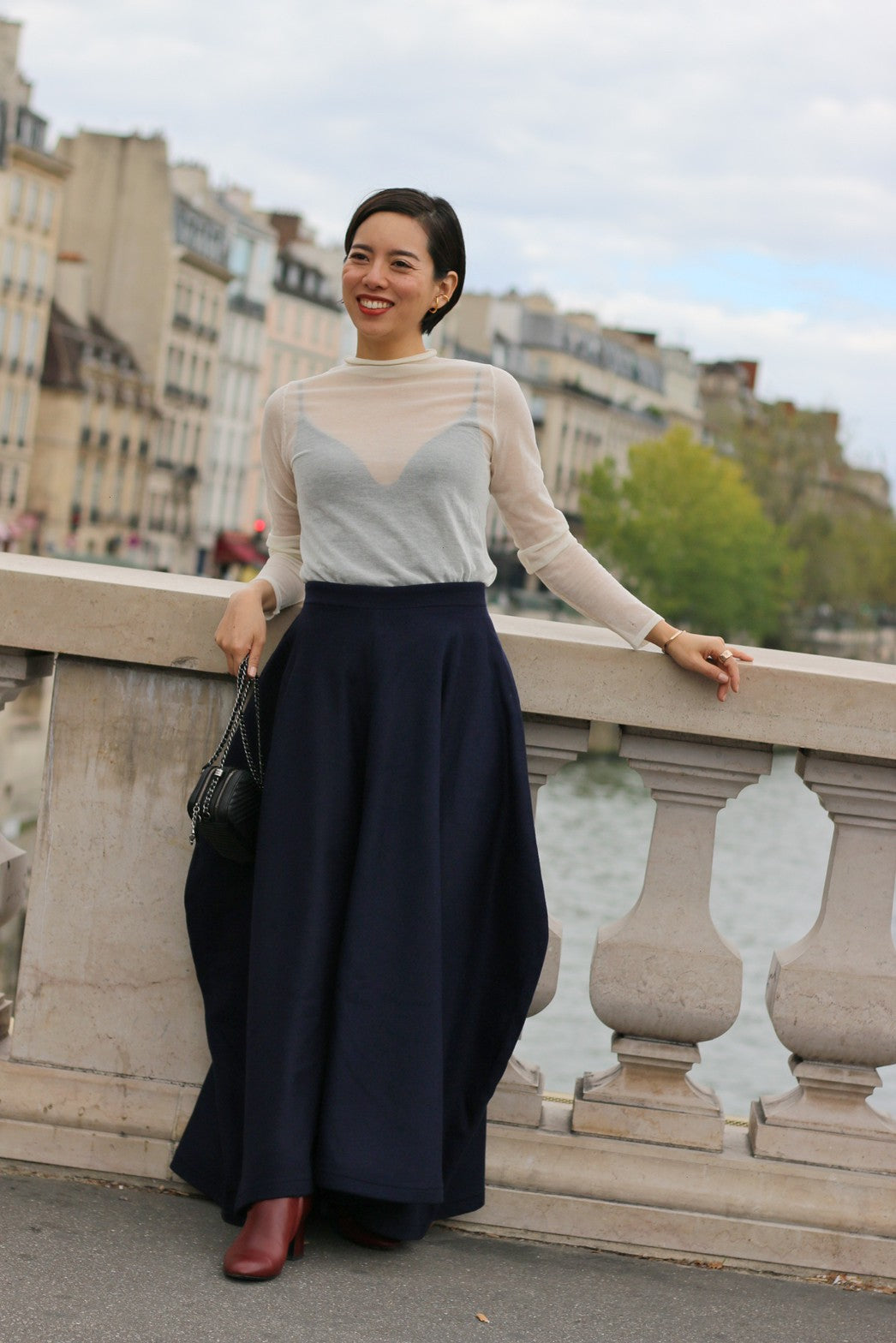 Jupe 【Clem-クレム-】DarkNavy